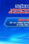 VINH DANH “HỌC SINH 3 TỐT” CẤP TỈNH NĂM HỌC 2024 - 2025